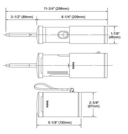 The Trusted TOTO    Travel Washlet - WHITE