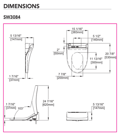 TOTO Washlet C5 with Remote
