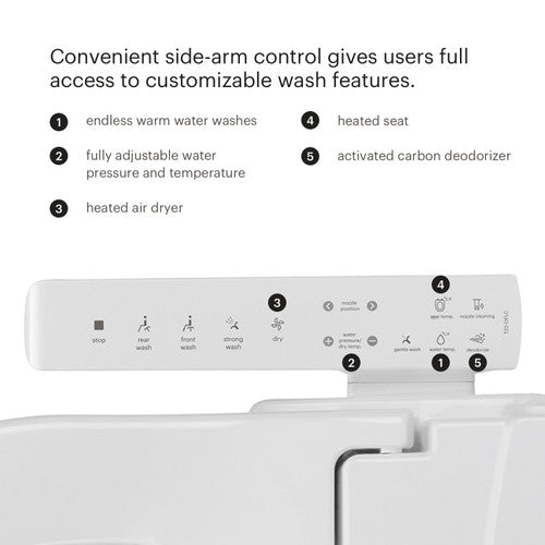 Brondell: Commercial- Swash Thinline T22 Commercial Bidet Toilet Seat